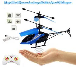 New Helicopter Sensor + Remote Rechargeable & Shockproof for (14+)( Best Quality) -multicolor