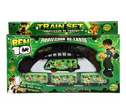 Plastic Ben10 Train Set kids Toy - Green