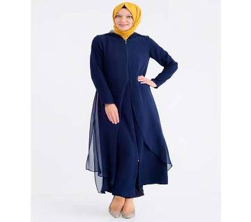 Blue Georgette Borka For Woman