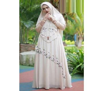 Off white Georgette Borka for woman