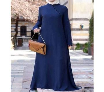 Royal Blue Stitch Jersey Borka For Woman