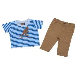 Baby Boys UK Brand Cotton T-Shirt Set (T-shirt + Full Pant) For 3-6 Month,6-12 Month,12-18 Month
