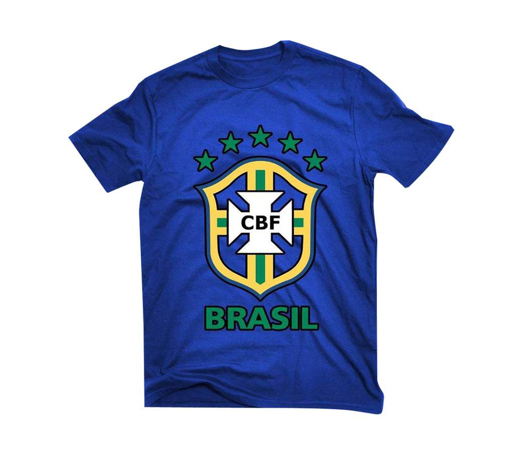 Brazil logo জেন্টস হাফ স্লিভ কটন টি-শার্ট বাংলাদেশ - 723208