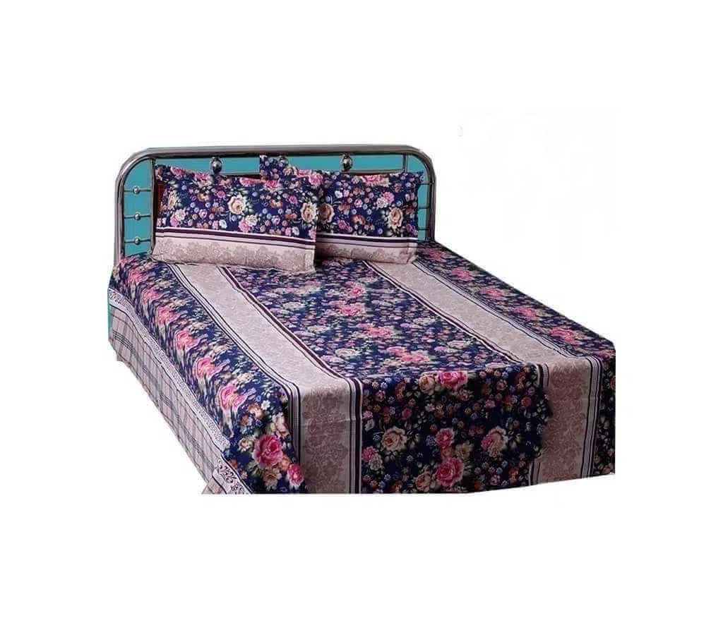 Double  Size Bed Sheet With 2 Pillow Cover