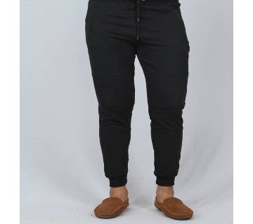 Slim Fit Trousers Joggers Sweats Pants for Mans-black 
