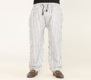 Cotton Multi Color Stripe Trouser For Men 