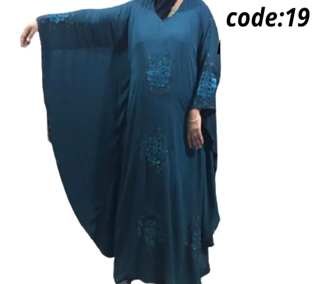 1 part abaya borka with embrodary works