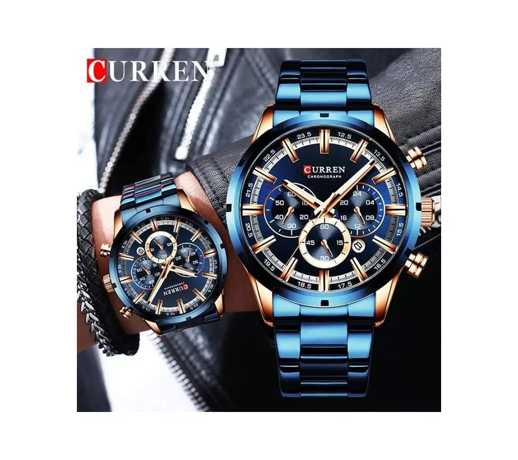 CURREN 835 Stainless Steel Chronograph Watch For Men