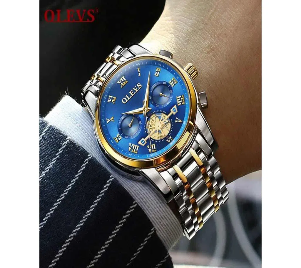 Olevs 2859 Stainless Steel Chronograph Watch for Men
