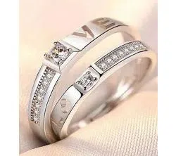 Silver Plated China couple Ring(2pcs)-03 / jc