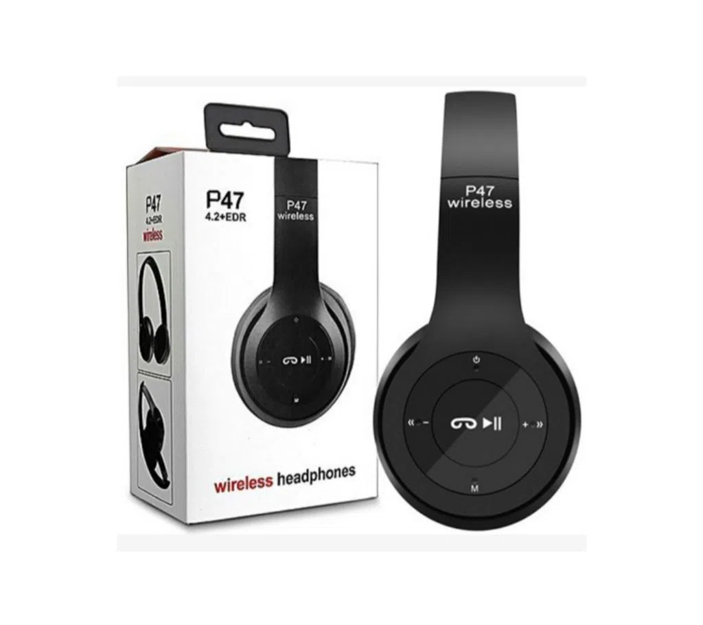 P47 - Wireless Bluetooth Headphone  High QualityBluetooth High-Speed Connected, Answering Incoming Calls, Handsfree Talking, Superior Compatibil