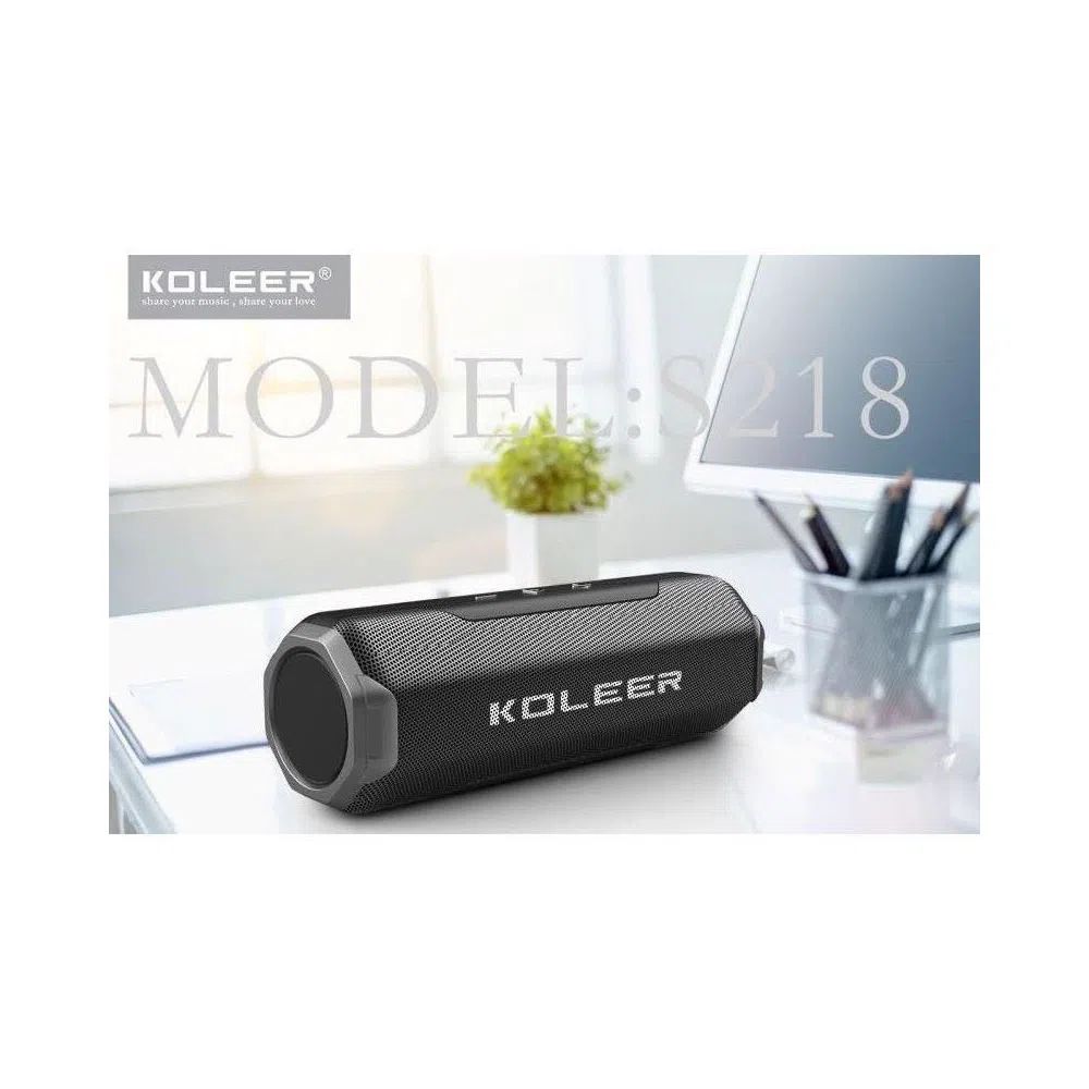 KOLEER S218 Bluetooth Speaker 1200 mAh Battery Outdoor Portable Sound Box HD Stereo Sound Bass Subwoofer