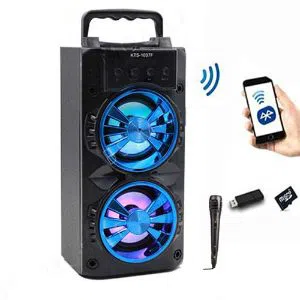 Bluetooth Box Speaker-Portable With Microphone