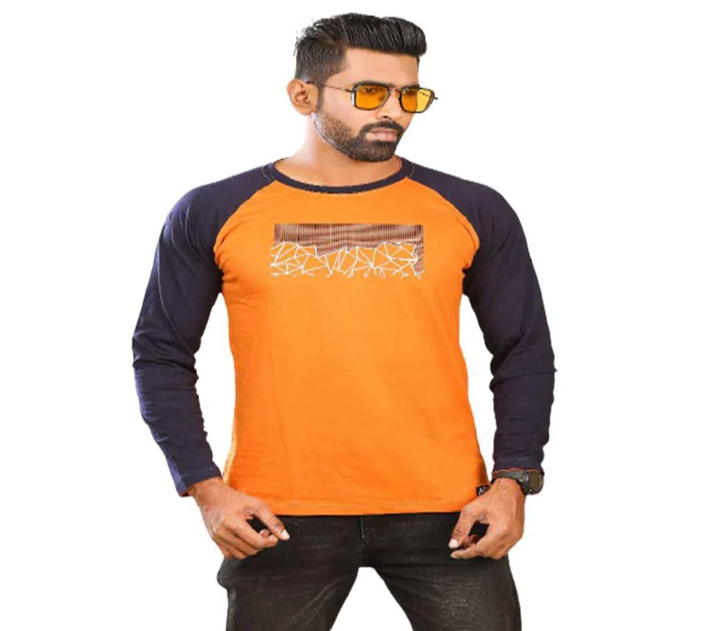Full Sleeve T Shirt -Orange Color