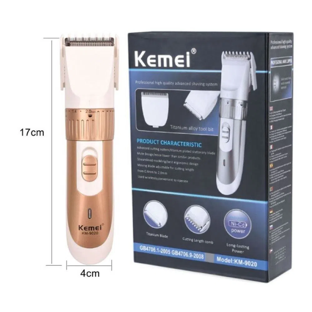 Kemei KM 9020 Rechargeable Electric Beard Trimmer For Men