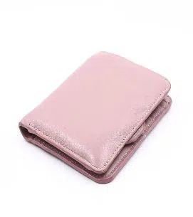 China Leather Regular Shaped Wallet for Men - Pink