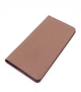 China Leather Long Shaped Wallet for Men - Brown