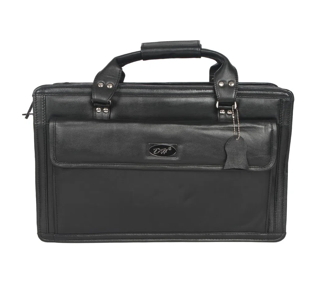 Leather 3 chamber official Bag for Man