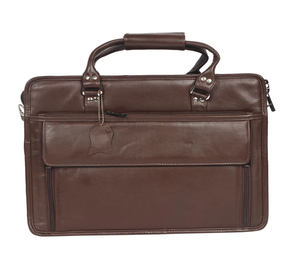  Leather 2 chamber official Bag for Man