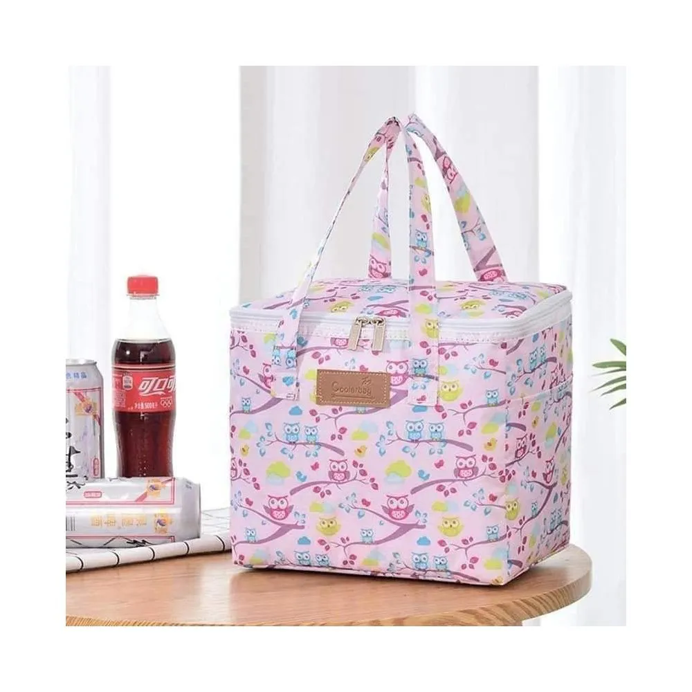 Large Capacity Cooler Bag Waterproof Oxford Portable Zipper Hot Lunch Bag for Men and Women Lunch Box Picnic Food Bag