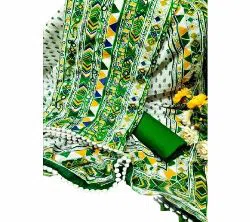 Unstitched Joypurie Screen Printed Cotton Three Piece For Women
