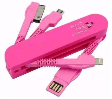 USB Multiport Charger-Pink 