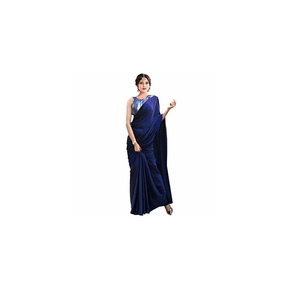 Japani Silk Saree for Women - Nevy Blue