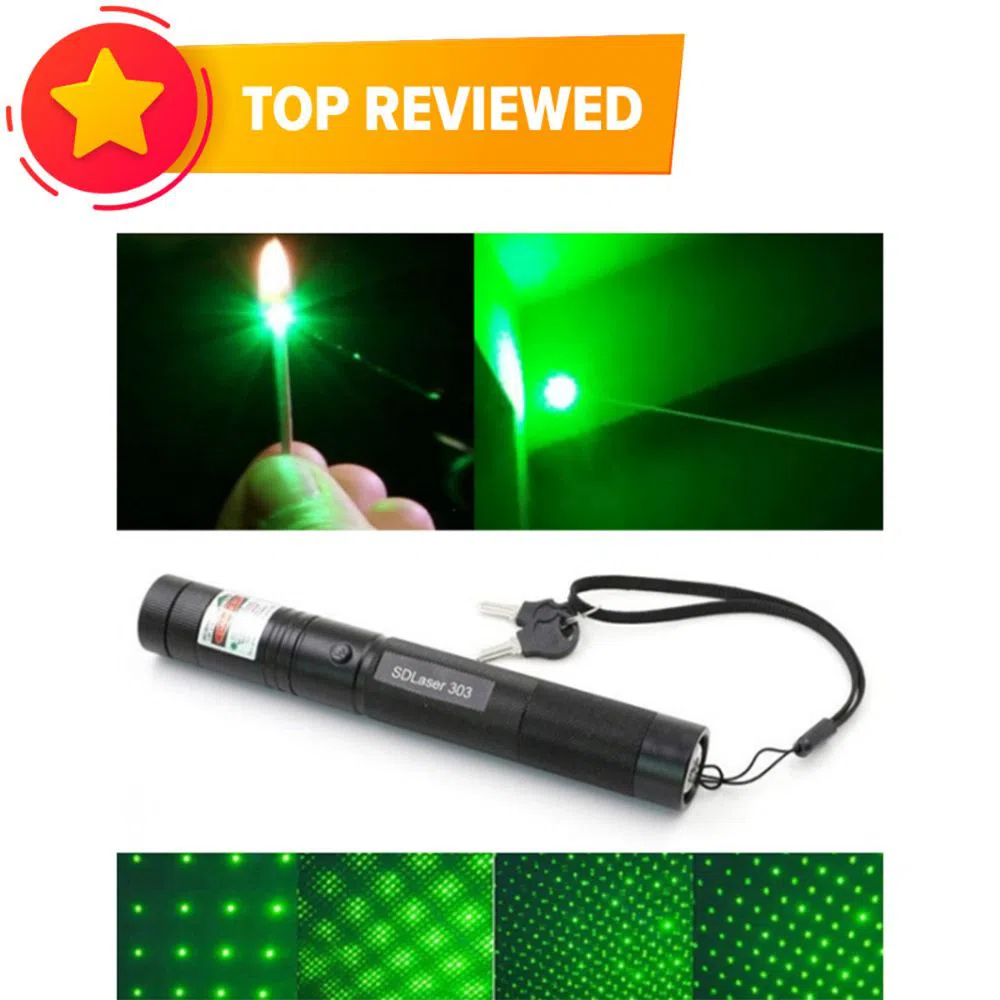 Green Laser Pointer(Laser light) 10km Adjustable Focus(Professional) ,