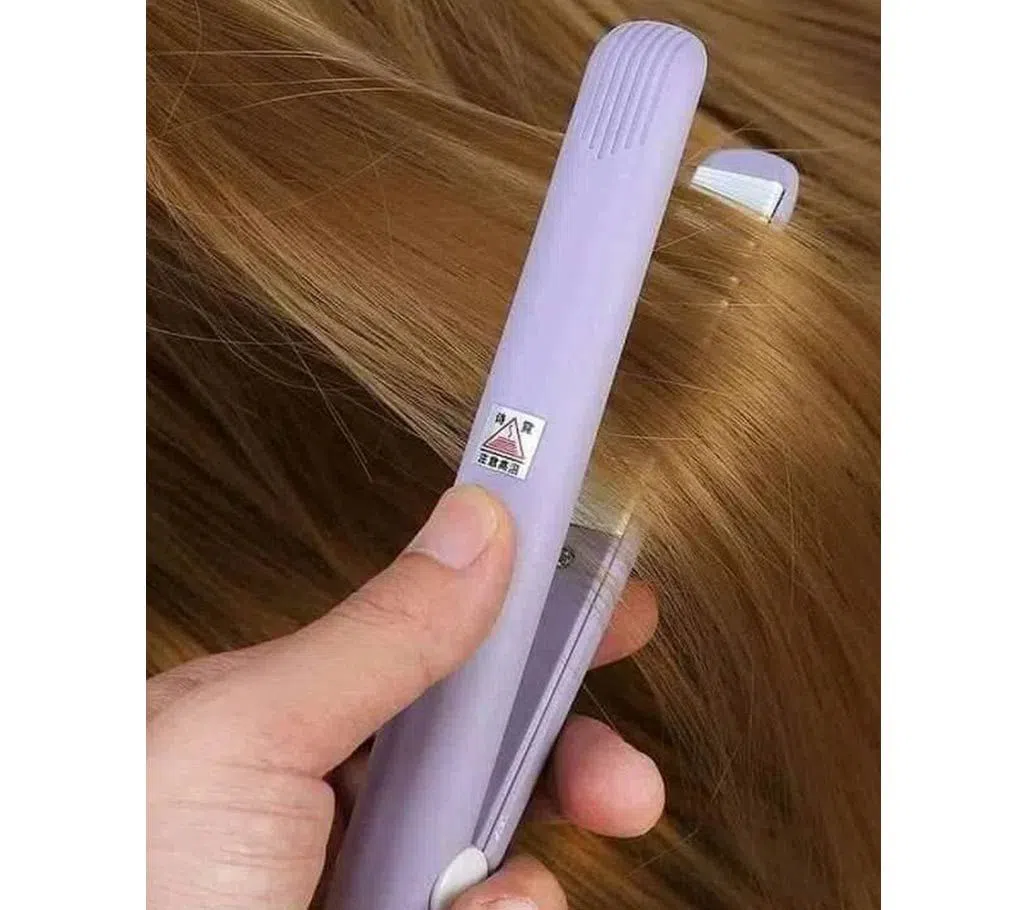 Mini hair straightener and curler