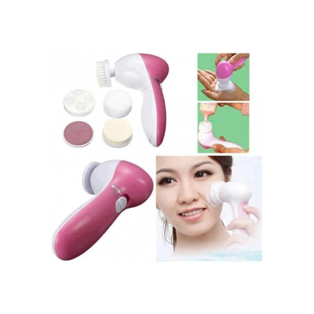 5 in 1 Beauty Care Massager - White and Pink