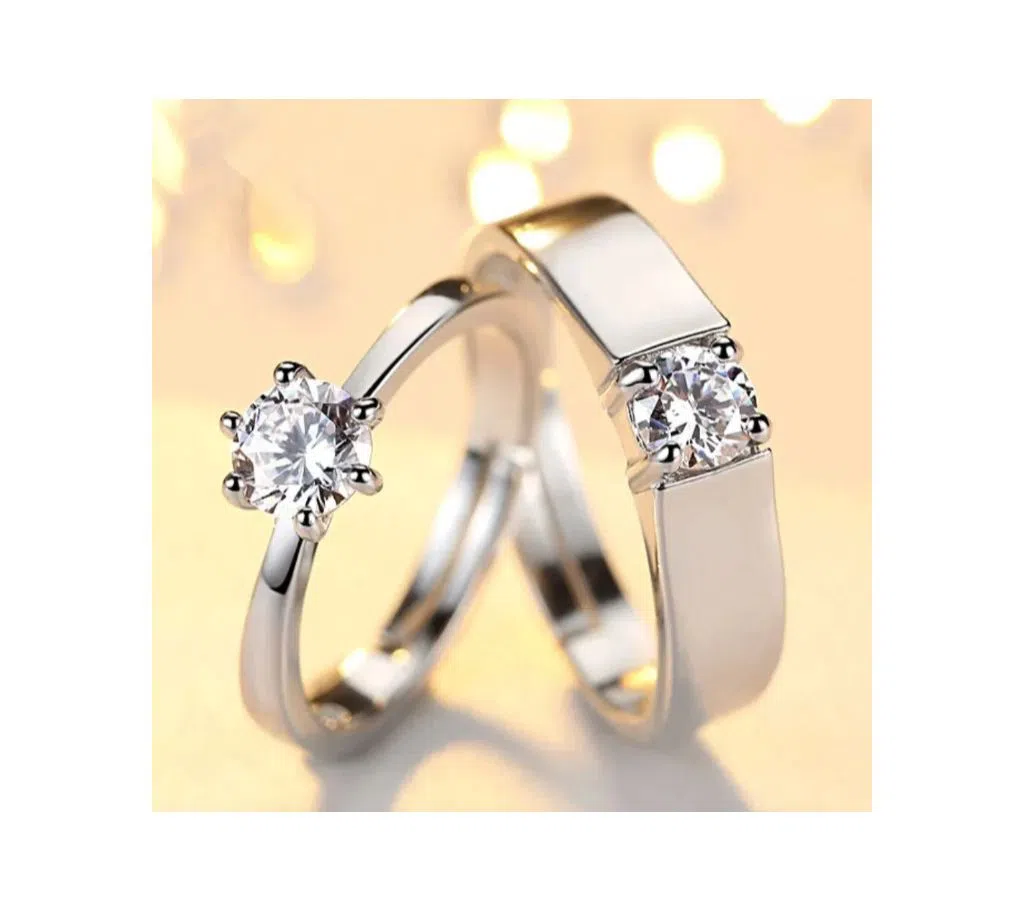 Silver Plated China couple Ring(2pcs)-02 / jc