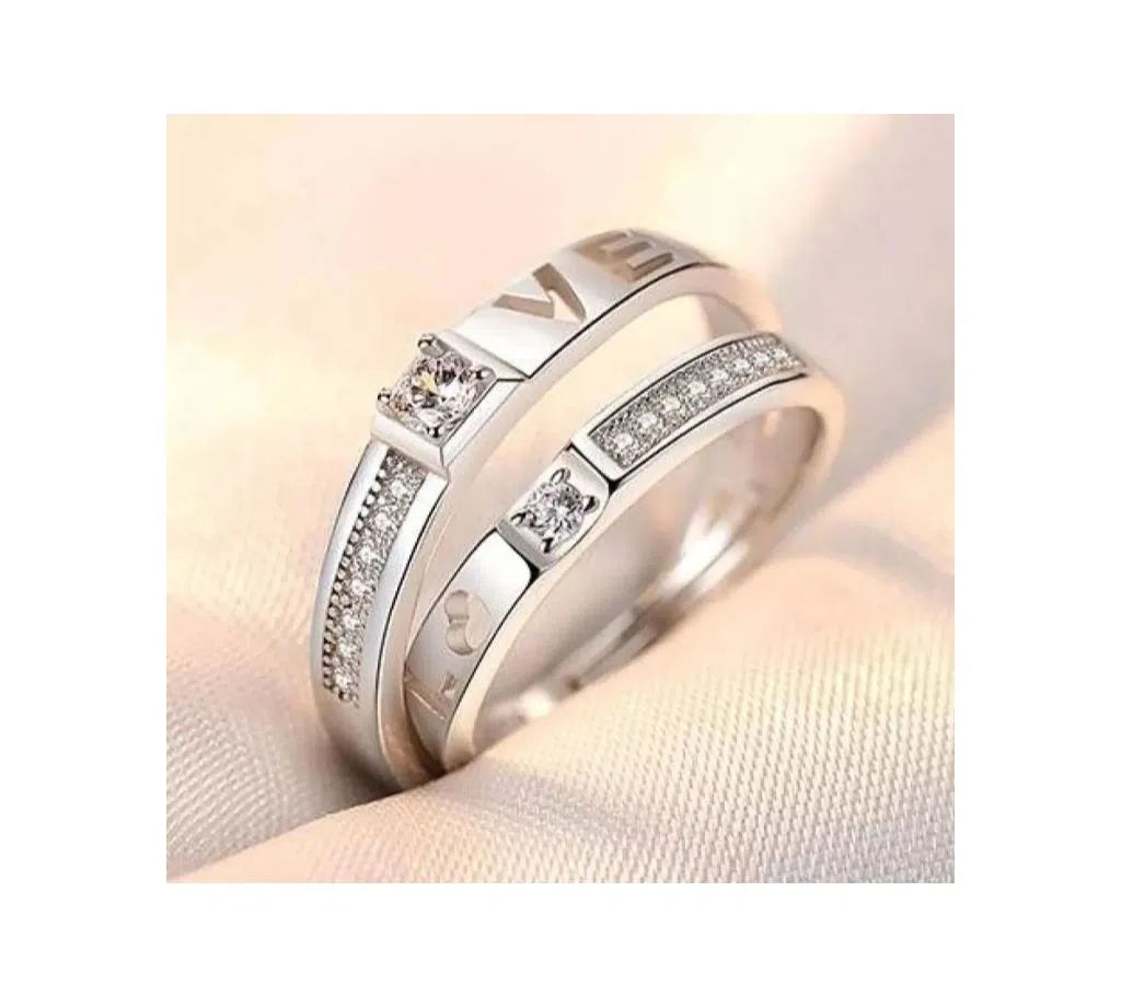  Silver Plated China couple Ring(2pcs)-03 / jc
