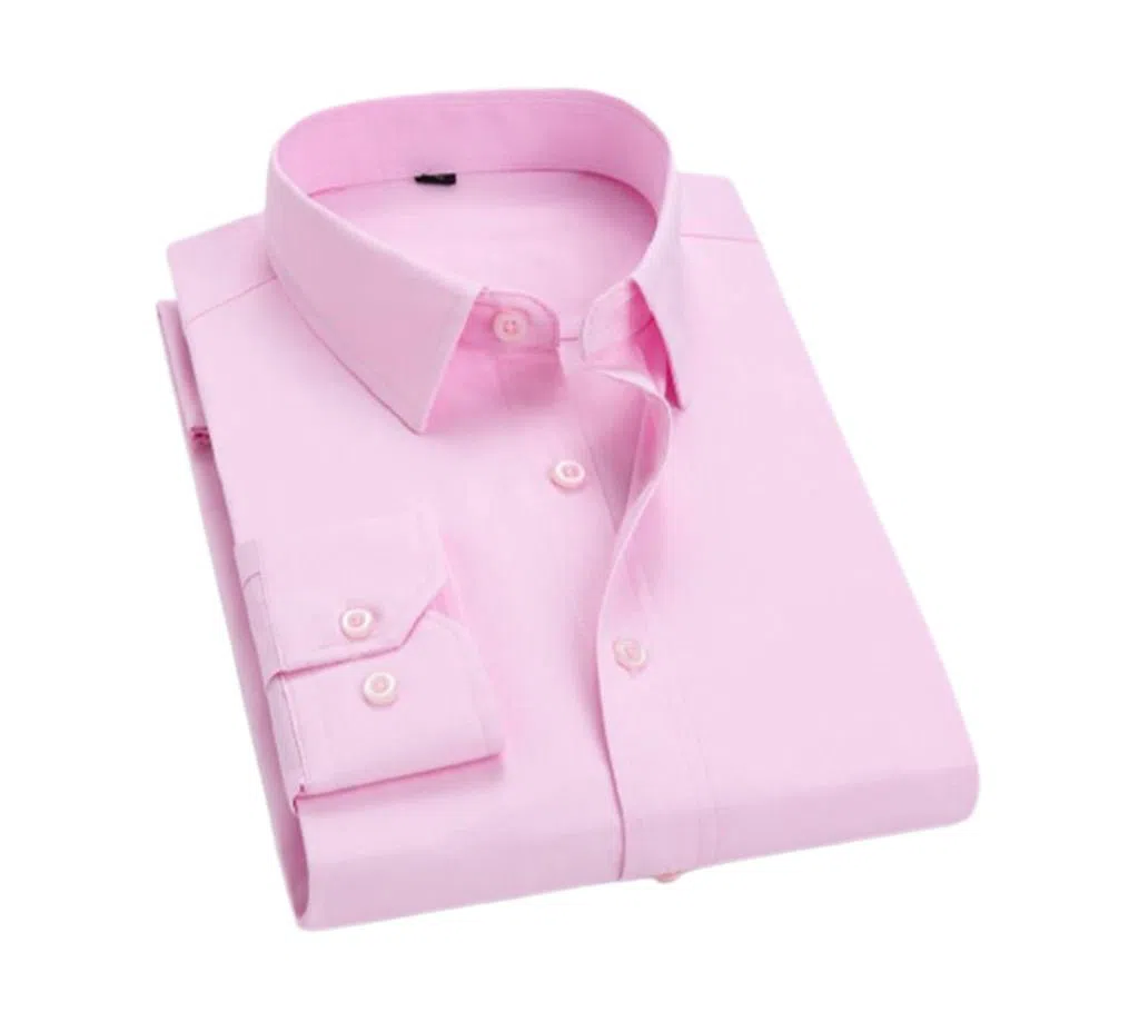 Long Sleeve Formal Shirts For Men-pink