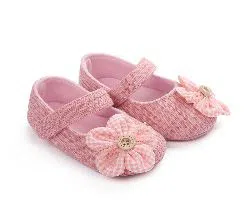Spring and autumn female baby princess toddler soft bottom step shoes(P)