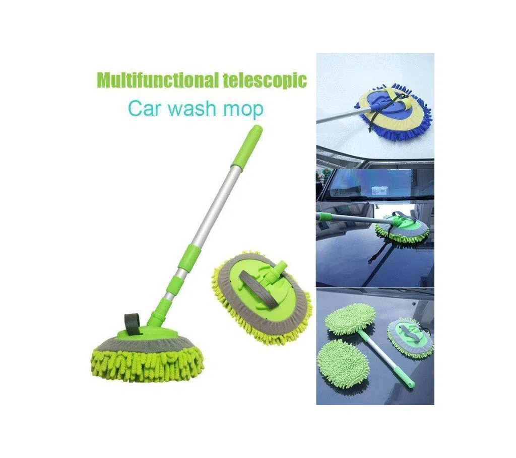 Multifunctional 2 in 1 Chenille Microfiber Car Wash Mop / sds
