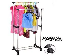 Double pole cloth rack / sds