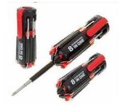 8 in 1 Multipurpose Screwdriver with Torch Light.