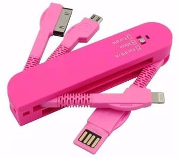 USB Multiport Charger Pink
