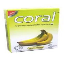 Coral banana condom (3 box) 30 pic