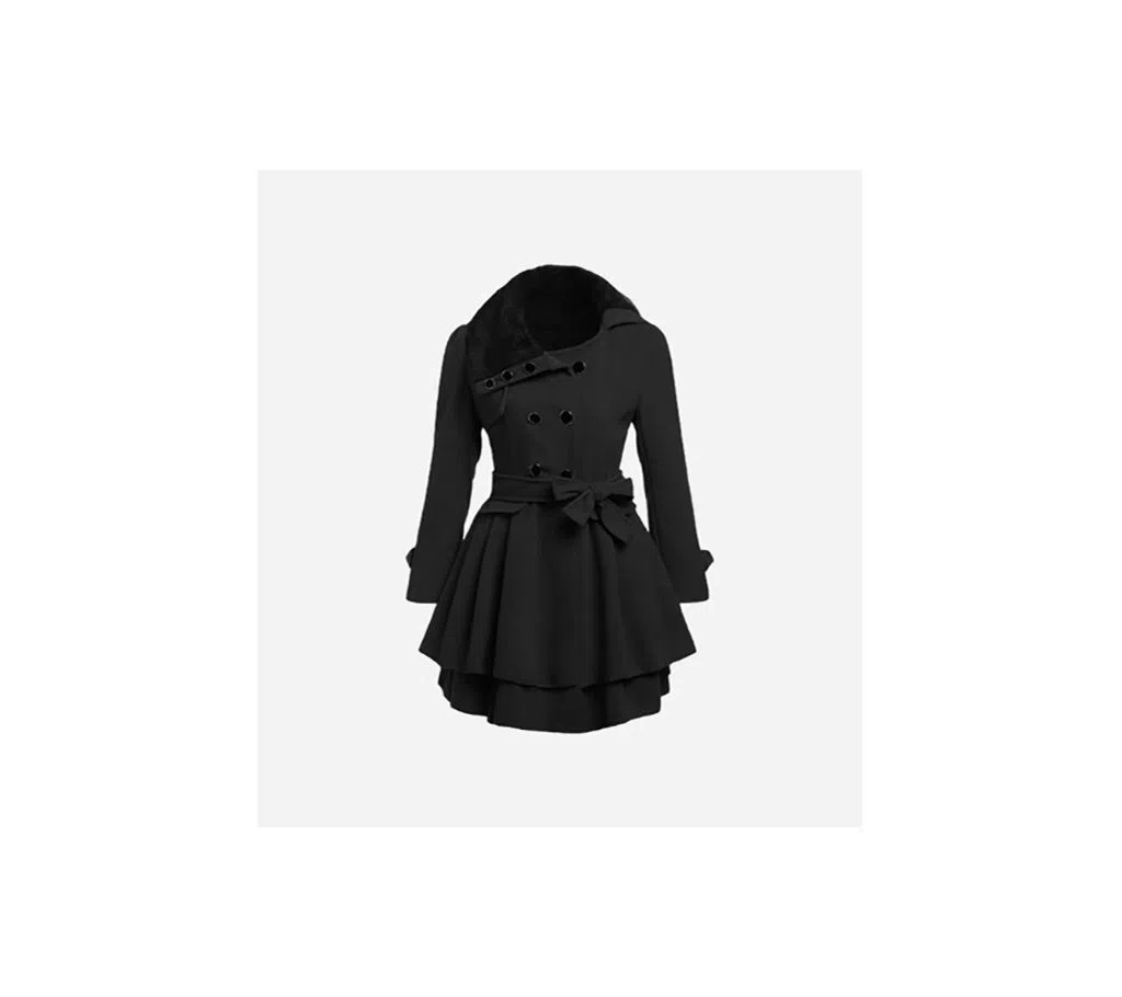 Black winter Coat for Women 