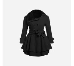Black winter Coat for Women 