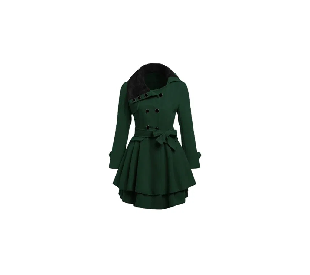 Deep Green winter Coat for Women 
