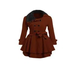 Chocolate Color Winter Coat For women 