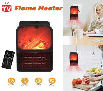 MINI 900 W ELECTRIC WALL-OUTLET FLAME HEATER