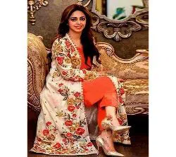 Multicolor Georgette Unstitched Salwar Kameez for Women