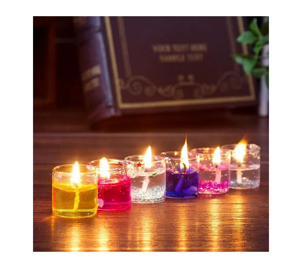 Jelly Candles 6 piece  Multicolor