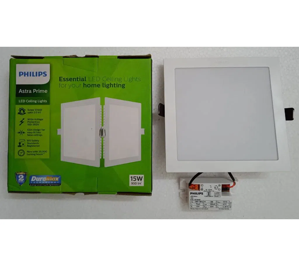 PHILIPS Astra Prime 15W LED Panel Light Square,Conceal Type Neutral Color India