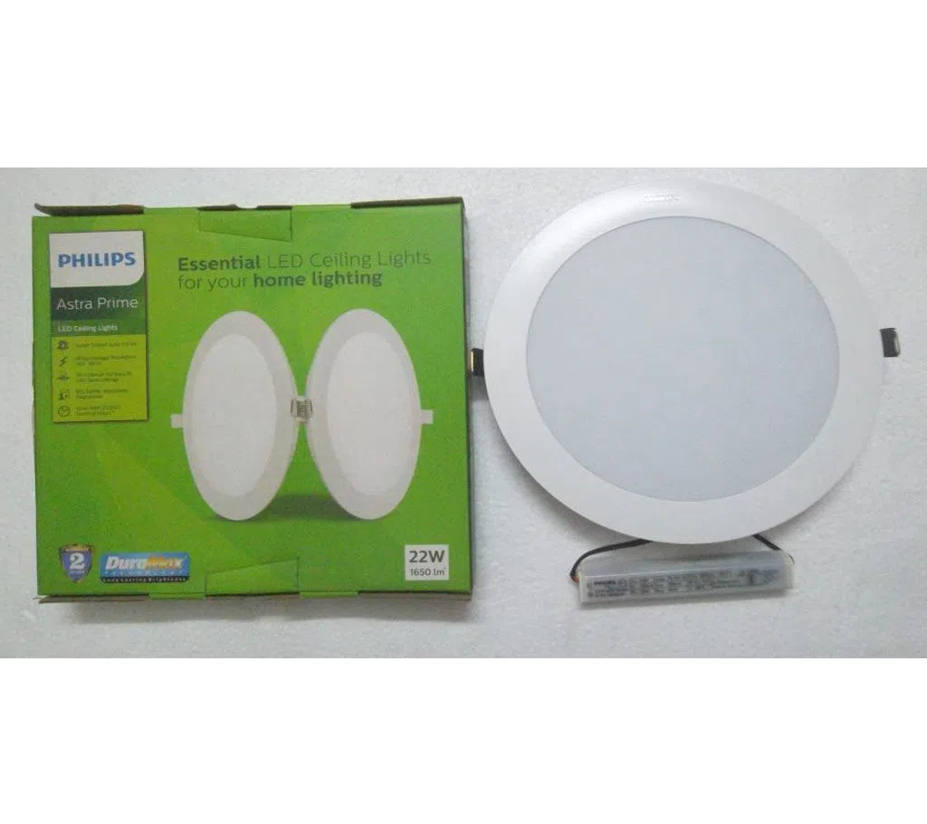 PHILIPS 22W LED Panel Light Round Conceal Type Daylight