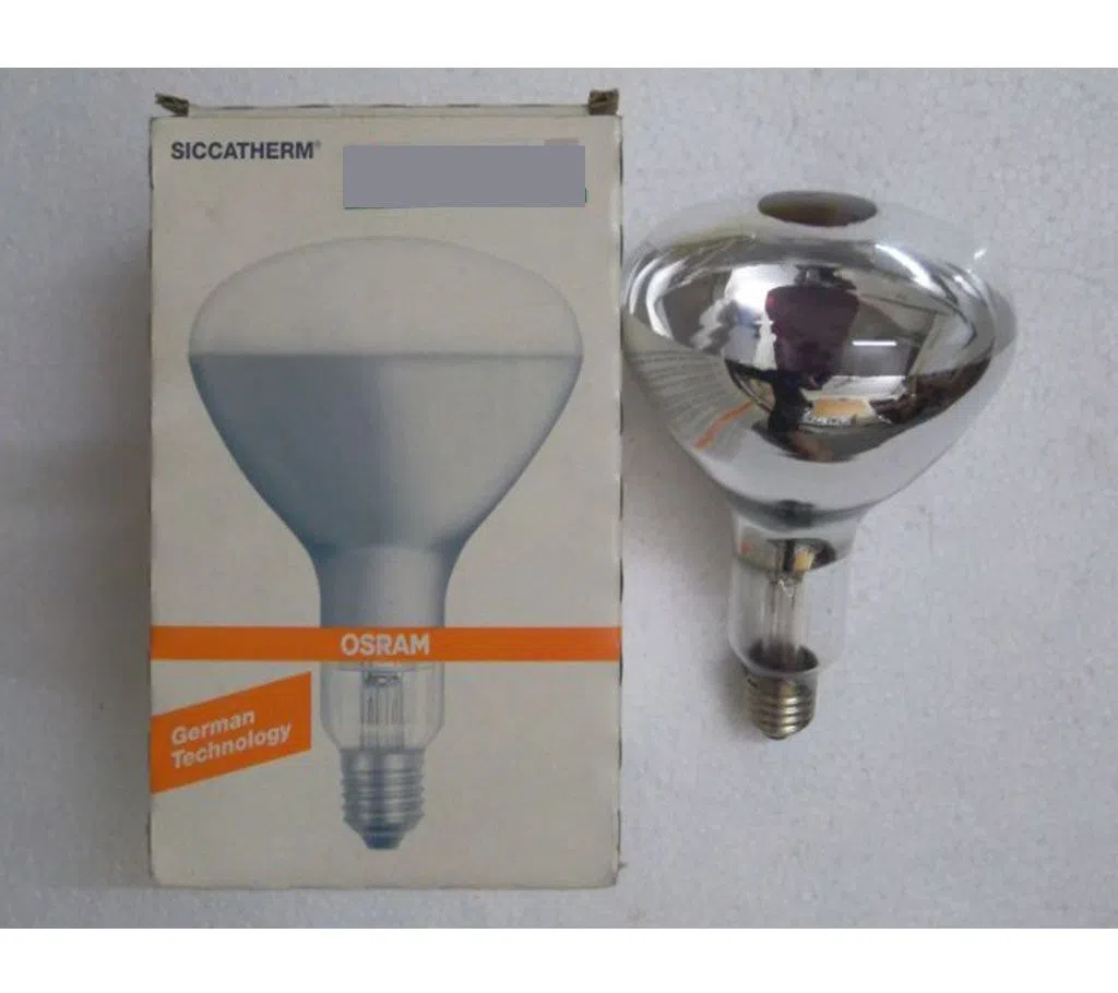 OSRAM 150W Clear White SICCATHERM IR Heating Lamp E27