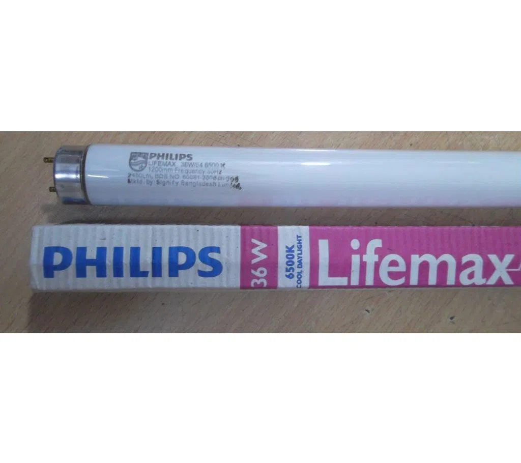 PHILIPS 36W 54 Lifemax Fluorescent T8 Tube Light 4Ft